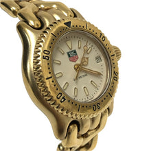 이미지를 갤러리 뷰어에 로드 , TAG HEUER タグホイヤー セル デイト S94.708M 腕時計 ゴールド クオーツ ホワイト文字盤【中古】 レディース