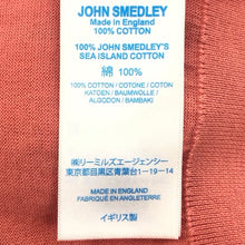 画像をギャラリービューアに読み込む, JOHN SMEDLEY ジョンスメドレー タイ付き ニットプルオーバー 半袖 S4681 コットン コーラルピンク M相当【中古】【新品同様】【美品】レディース