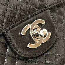 画像をギャラリービューアに読み込む, CHANEL シャネル マイクロキルティング シングルフラップ ヴィンテージ チェーンショルダーバッグ ラムスキン ブラック【中古】レディース