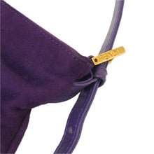 画像をギャラリービューアに読み込む, FENDI フェンディ FF マンマバゲット ショルダーバッグ スウェード パープル【中古】 レディース