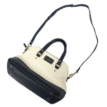 画像をギャラリービューアに読み込む, Kate Spade ケイトスペード バイカラー 2WAY ショルダーバッグ ハンドバッグ 牛革 ホワイト×ネイビー【中古】 レディース