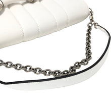 画像をギャラリービューアに読み込む, GUCCI グッチ マキシホースビット付き 764255 ショルダーバッグ ハンドバッグ レザー ホワイト【中古】【新品同様】【美品】レディース