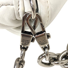 画像をギャラリービューアに読み込む, GUCCI グッチ マキシホースビット付き 764255 ショルダーバッグ ハンドバッグ レザー ホワイト【中古】【新品同様】【美品】レディース