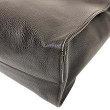 画像をギャラリービューアに読み込む, GUCCI グッチ インターロッキングG 353581 トートバッグ レザー ダークブラウン【中古】 レディース