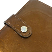 画像をギャラリービューアに読み込む, LOUIS VUITTON ルイ・ヴィトン ポルトフォイユヴィエノワ がま口 二つ折り財布 モノグラムヴェルニ ブロンズ【中古】レディース