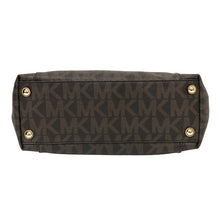 將圖片載入圖庫檢視器 Michael Kors マイケルコース 総柄 トートバッグ PVC×レザー ブラウン【中古】レディース