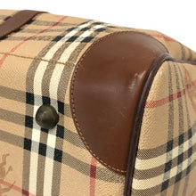 画像をギャラリービューアに読み込む, Burberrys バーバリーズ ボストンバッグ ノバチェック シャドーホース PVCキャンバス×レザー ベージュ【中古】ユニセックス