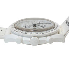 画像をギャラリービューアに読み込む, OMEGA × Swatch オメガ×スウォッチ MISSION TO THE MOONPHASE スヌーピー SO33W700 腕時計 クオーツ ホワイト文字盤 42mm【中古】【新品同様】【美品】メンズ