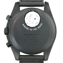 画像をギャラリービューアに読み込む, OMEGA × Swatch オメガ×スウォッチ MISSION TO THE MOONPHASE スヌーピー SO33B700 腕時計 クオーツ ブラック文字盤 42mm【中古】【新品同様】【美品】メンズ