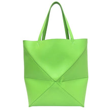 画像をギャラリービューアに読み込む, LOEWE ロエベ パズルフォルド トート XL B933Q18XO1 トートバッグ カーフ ビビッドグリーン【中古】【新品同様】【美品】メンズ