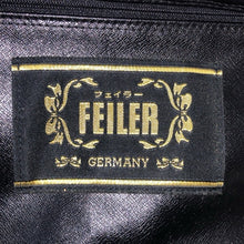 画像をギャラリービューアに読み込む, FEILER フェイラー トートバッグ 花柄 レザー ブラック【中古】レディース