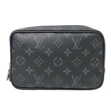 画像をギャラリービューアに読み込む, LOUIS VUITTON ルイ・ヴィトン トゥルース トワレPM M43384 トラベルポーチ モノグラム・エクリプス ブラック【中古】メンズ