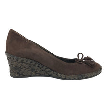 画像をギャラリービューアに読み込む, Argile by Le Coline アージレ バイ ルコライン ウェッジソールパンプス スウェード ブラウン 22.5-23cm相当 レディース