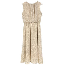 將圖片載入圖庫檢視器 m's select エムズセレクト ドット柄 ノースリーブ ワンピース ベージュ サイズ38(M相当)【中古】 レディース