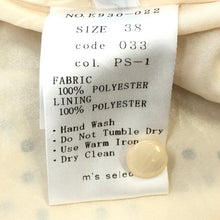 將圖片載入圖庫檢視器 m's select エムズセレクト ドット柄 ノースリーブ ワンピース ベージュ サイズ38(M相当)【中古】 レディース