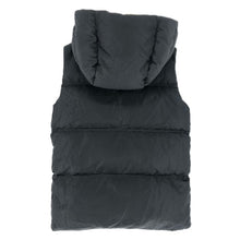 이미지를 갤러리 뷰어에 로드 , Wask ワスク リバーシブルダウンベスト カモフラ フード付 カーキ×ブラック サイズ140【中古】 ボーイズ