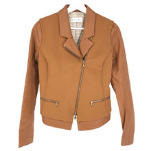 將圖片載入圖庫檢視器 PATRIZIA PEPE パトリッツィアペペ コンビブルゾン 羊革 ブラウン系 サイズ42(L相当)【中古】 レディース