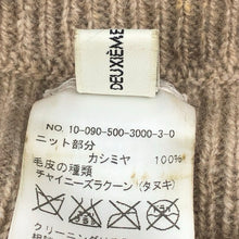 画像をギャラリービューアに読み込む, Deuxieme Classe ドゥーズィエムクラス ファー付き ポンチョ カシミヤ ベージュ【中古】 レディース