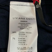画像をギャラリービューアに読み込む, LIVIANA CONTI リビアナコンティ ストレッチスリムパンツ レーヨン ネイビー サイズ46(L-XL相当)【中古】【新品同様】【美品】レディース