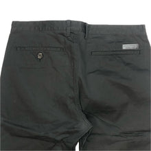 画像をギャラリービューアに読み込む, BURBERRY BLACK LABEL バーバリーブラックレーベル 裾裏チェック クロップドパンツ コットン ブラック サイズ79(M相当)【中古】 メンズ