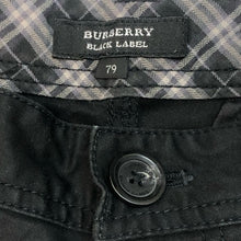 画像をギャラリービューアに読み込む, BURBERRY BLACK LABEL バーバリーブラックレーベル カーゴパンツ コットン ブラック サイズ79(M相当)【中古】 メンズ
