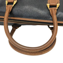 이미지를 갤러리 뷰어에 로드 , TRUSSARDI トラサルディ ミニボストン ハンドバッグ PVC×レザー ブラック【中古】 レディース