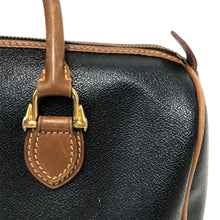 이미지를 갤러리 뷰어에 로드 , TRUSSARDI トラサルディ ミニボストン ハンドバッグ PVC×レザー ブラック【中古】 レディース