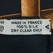 画像をギャラリービューアに読み込む, エルメス HERMES カレ90 大判スカーフ CANNES&POMMEAUX シルク100% 黒 ステッキ柄【中古】