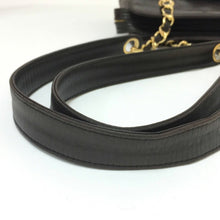 画像をギャラリービューアに読み込む, シャネル CHANEL ココマーク チェーン トートバッグ ダークブラウン【中古】