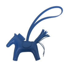 画像をギャラリービューアに読み込む, エルメス HERMES ロデオPM チャーム バッグチャーム U刻 ブルーザンジバル【中古】【新品同様】【美品】