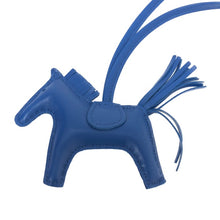 画像をギャラリービューアに読み込む, エルメス HERMES ロデオPM チャーム バッグチャーム U刻 ブルーザンジバル【中古】【新品同様】【美品】