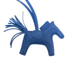 画像をギャラリービューアに読み込む, エルメス HERMES ロデオPM チャーム バッグチャーム U刻 ブルーザンジバル【中古】【新品同様】【美品】