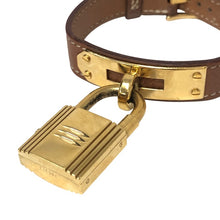 画像をギャラリービューアに読み込む, HERMES エルメス ケリーウォッチ 腕時計 ゴールド ブラウン OZ刻印 クオーツ ホワイト文字盤【中古】 レディース