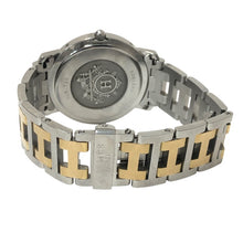 画像をギャラリービューアに読み込む, HERMES エルメス 36mm クリッパー CL6.720 腕時計 ステンレススチール/GP コンビ クオーツ ホワイト文字盤【中古】 メンズ