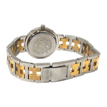 이미지를 갤러리 뷰어에 로드 , HERMES エルメス 24mm クリッパー 51.03 腕時計 ステンレススチール/GP コンビ クオーツ ホワイト文字盤【中古】 レディース