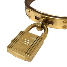 画像をギャラリービューアに読み込む, HERMES エルメス ケリーウォッチ 腕時計 ゴールド ブラウン 〇U刻印 クオーツ ゴールド文字盤【中古】 レディース