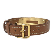 画像をギャラリービューアに読み込む, HERMES エルメス ケリーウォッチ 腕時計 ゴールド ブラウン 〇U刻印 クオーツ ゴールド文字盤【中古】 レディース