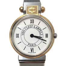 画像をギャラリービューアに読み込む, Van Cleef & Arpels ヴァンクリーフ&アーペル ラ コレクション 43606 腕時計/SS コンビ クオーツ 白文字盤【中古】 レディース