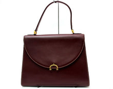 画像をギャラリービューアに読み込む, カルティエ Cartier ハンドバッグ ボルドー レザー 中古