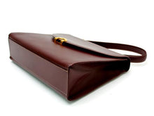 画像をギャラリービューアに読み込む, カルティエ Cartier ハンドバッグ ボルドー レザー 中古