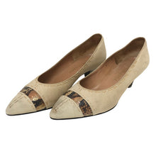画像をギャラリービューアに読み込む, TRUSSARDI トラサルディ パンプス レザー ベージュ サイズ5(22.5-23cm相当) 5cmヒール【中古】レディース
