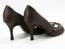 画像をギャラリービューアに読み込む, フォクシー FOXEY パンプス サテン ブラウン サイズ37 24cm相当 【中古】【新品同様】【美品】
