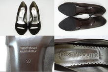 画像をギャラリービューアに読み込む, フォクシー FOXEY パンプス サテン ブラウン サイズ37 24cm相当 【中古】【新品同様】【美品】
