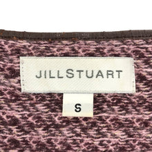 画像をギャラリービューアに読み込む, JILLSTUART ジルスチュアート アンゴラ混 千鳥格子柄 カットソー ピンク×バーガンディ Sサイズ【中古】レディース
