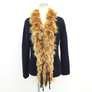 フェンディ FENDI カシミヤジャケット パープル サイズ42 11号相当 【中古】