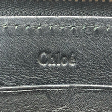 画像をギャラリービューアに読み込む, Chloe クロエ ラウンドファスナー 長財布 レザー ブラック【中古】 レディース

