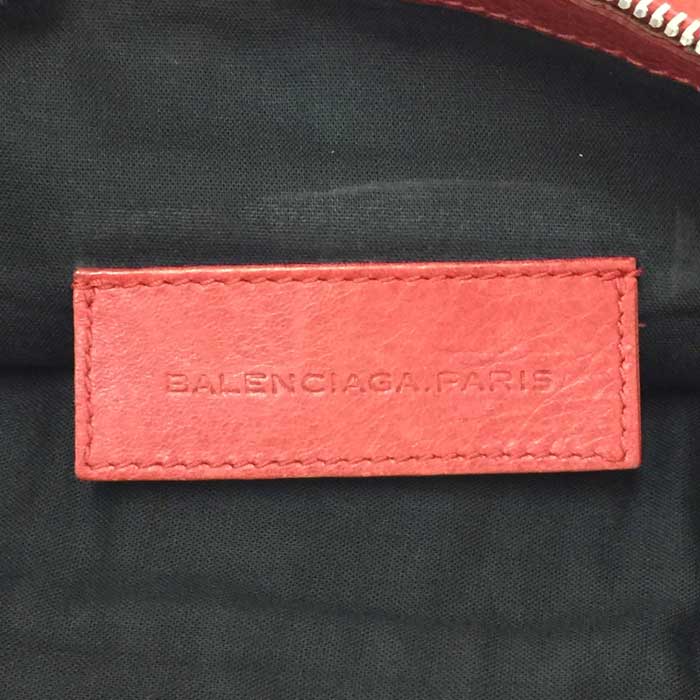 バレンシアガ BALENCIAGA クラシッククリップM クラッチバッグ レッド