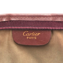 画像をギャラリービューアに読み込む, CARTIER カルティエ マストライン ポーチ レザー ボルドー【中古】 レディース
