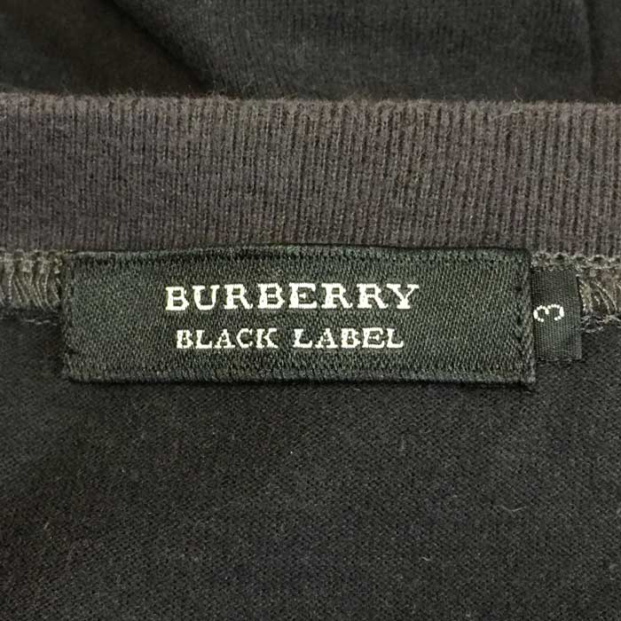 バーバリーブラックレーベル BURBERRY BLACK LABEL ロンT ラグラン切替