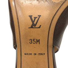 画像をギャラリービューアに読み込む, LOUIS VUITTON ルイ・ヴィトン バックストラップ ミュール サンダル レザー ブラウン サイズ35(22.5cm相当)【中古】レディース
